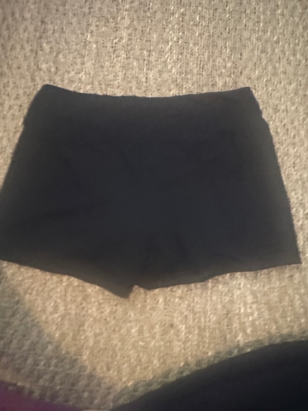 Women's Black High-Waist Stretch Shorts